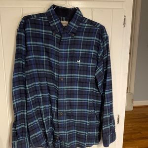 Southern Marsh long sleeve plaid flannel shirt, size XL.
